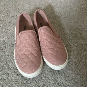 pink slide on shoes